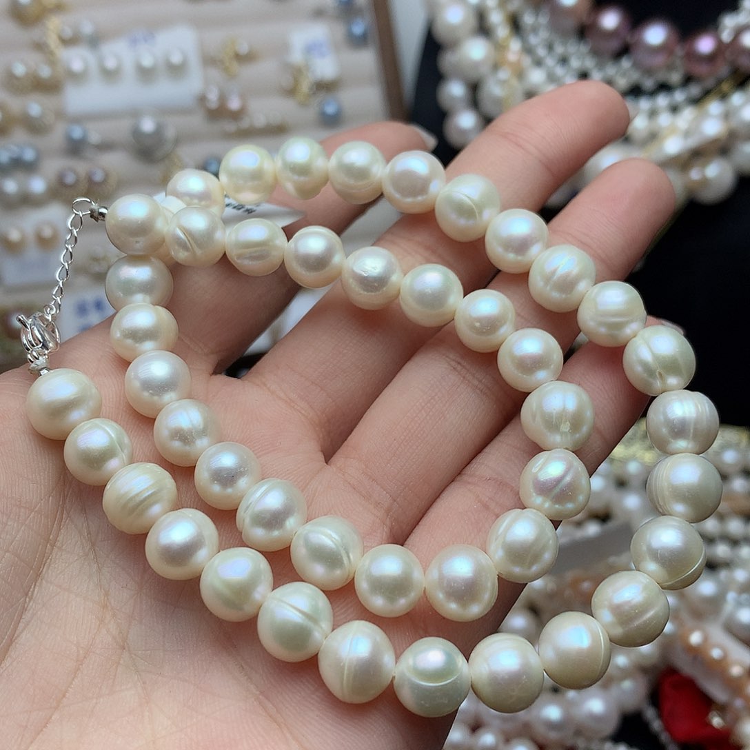 淡水珍珠9-10未镶嵌x21项链