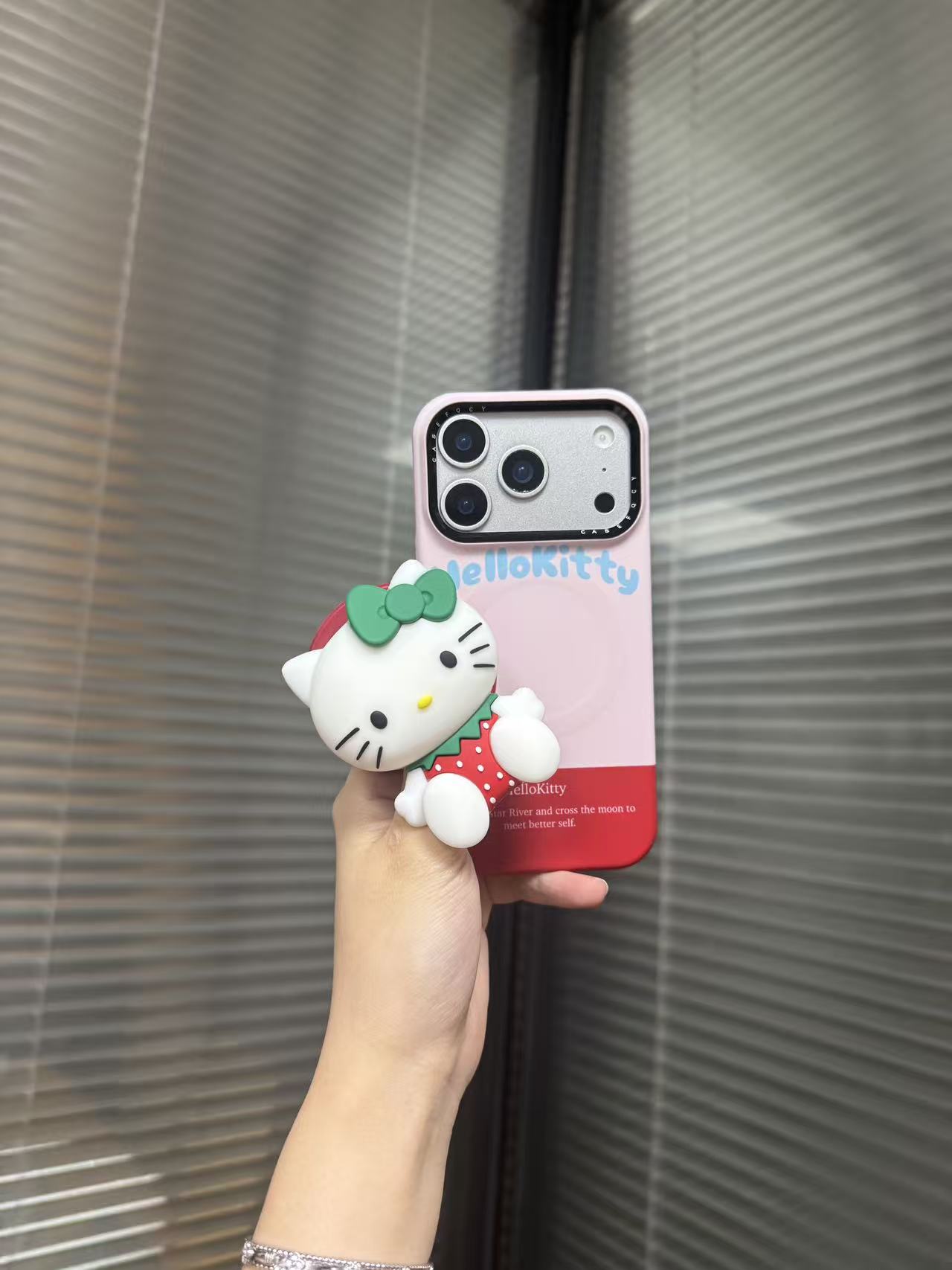 草莓kt菲林半包磁吸手机壳一套