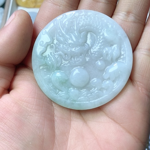 翡翠颈饰未镶嵌天然缅甸翡翠a货