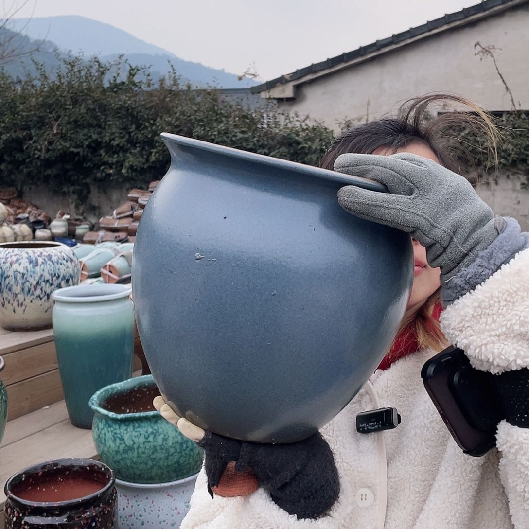 红陶王嫂花盆0212-433