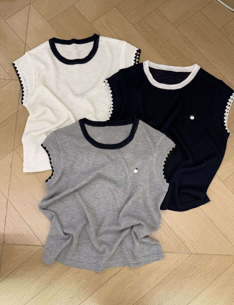 大牙女装- 529 净版圆领针织夏季薄款短袖