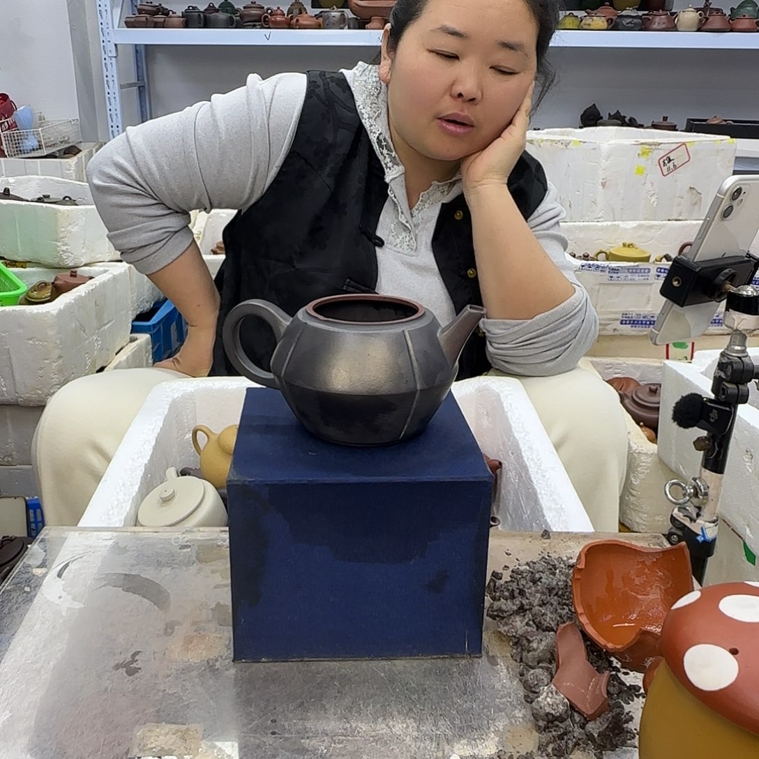 紫砂茶壶宜兴紫砂壶瑕疵处理