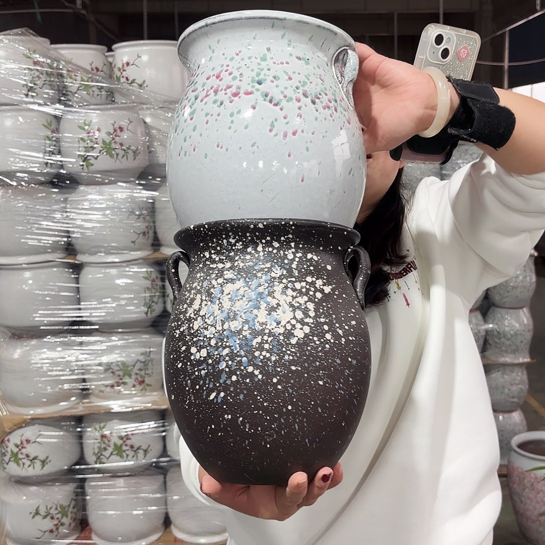 正品两个高24/18紫砂