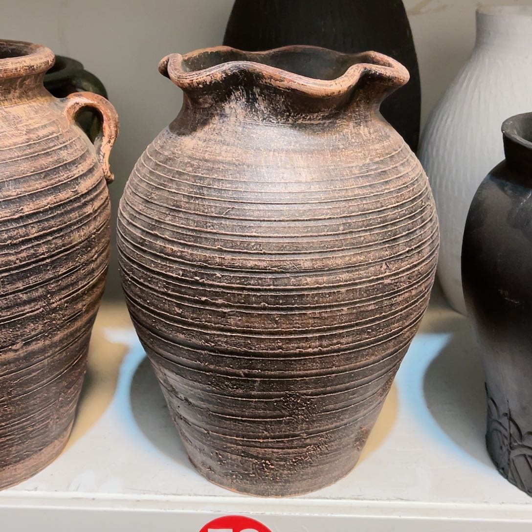 红陶无孔无孔口径13高度24