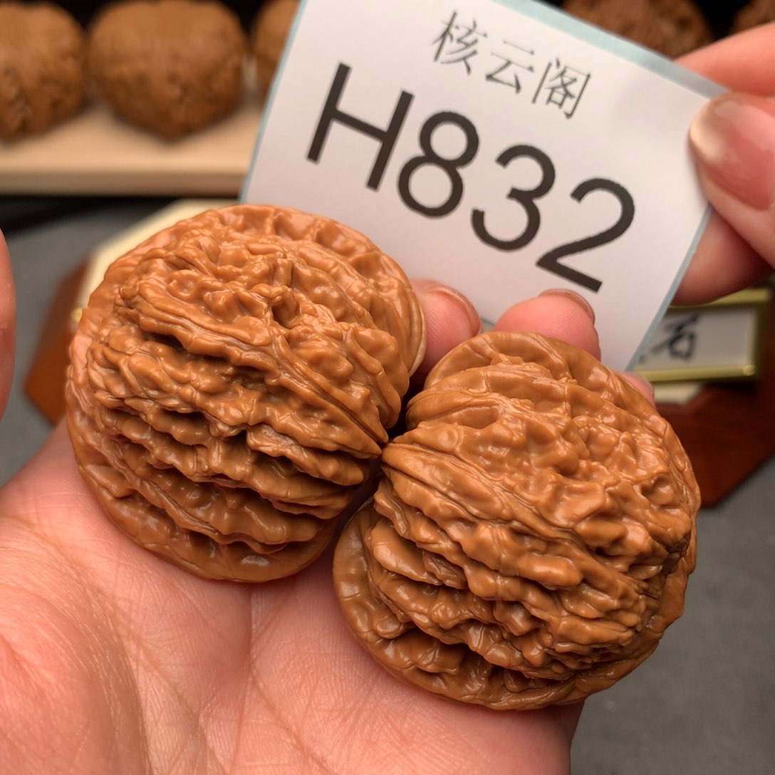 文玩核桃把件z*44.5全品四座楼精对