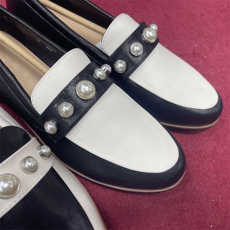 24年新款女鞋百搭低跟一脚蹬外穿时尚乐福鞋