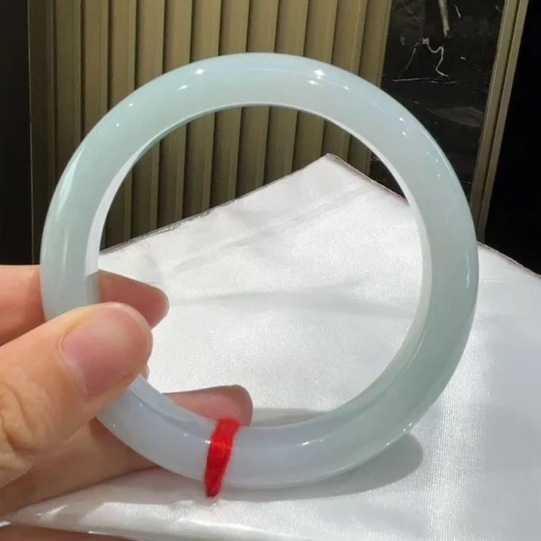 055天然缅甸A货翡翠半山水60-61正圈