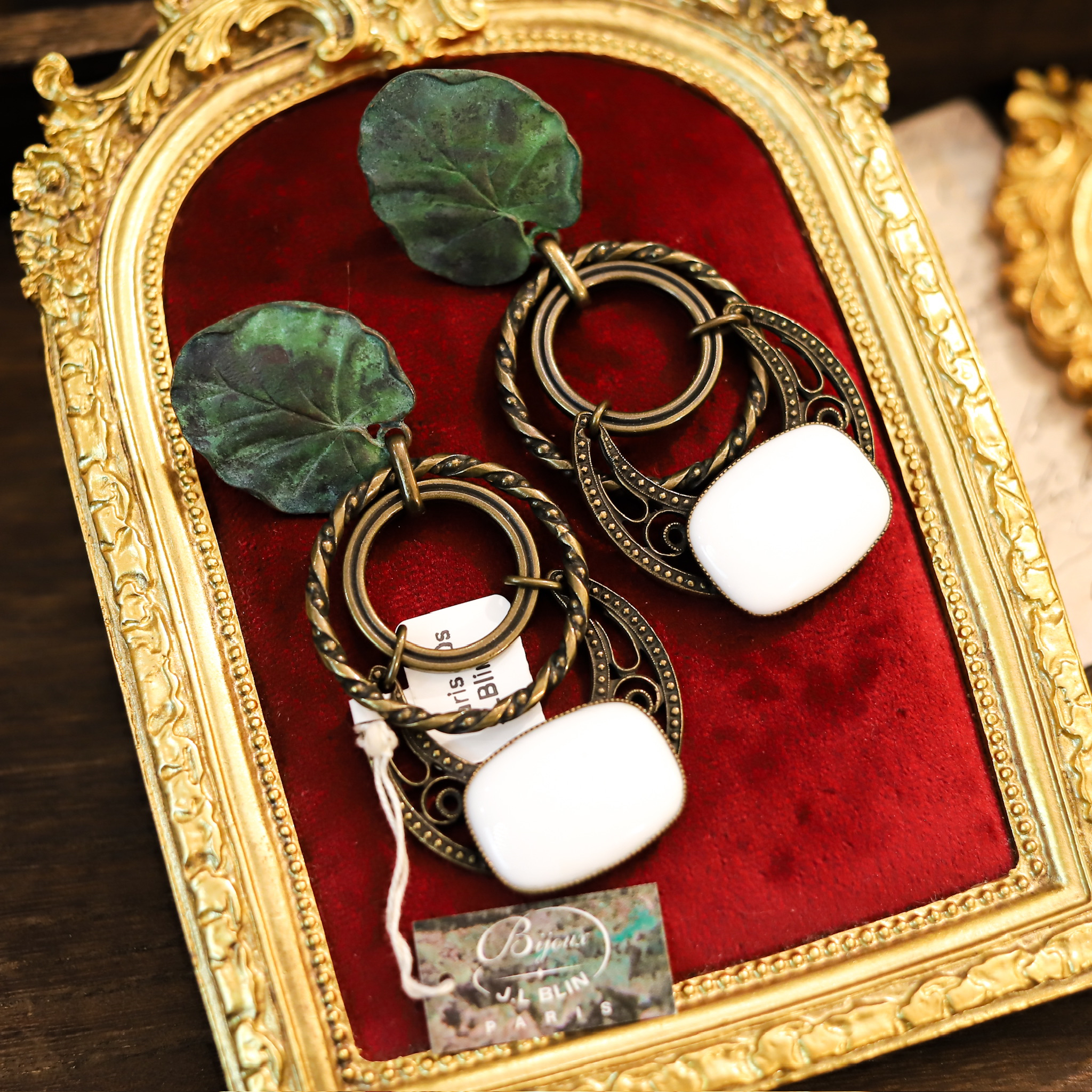 合金仿珍珠耳饰 复古耳夹时尚气质 耳夹 金色耳夹 大牌质感