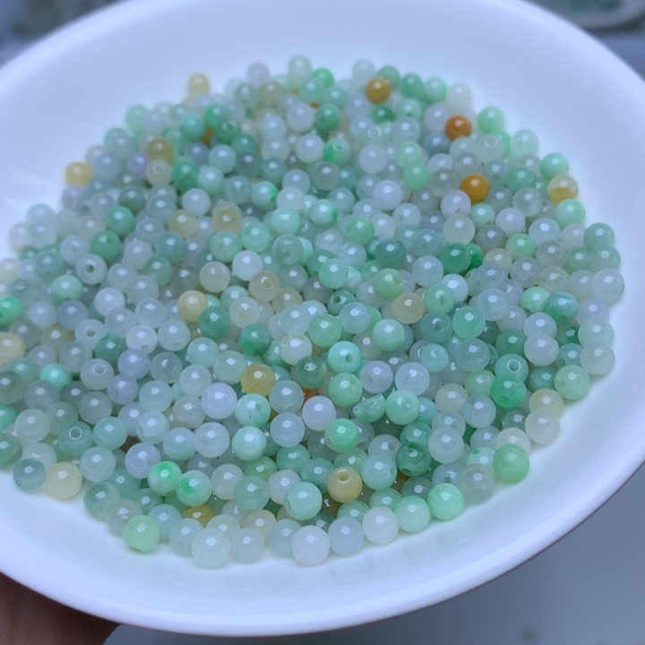 散珠翡翠卡3.8冰绿白100个