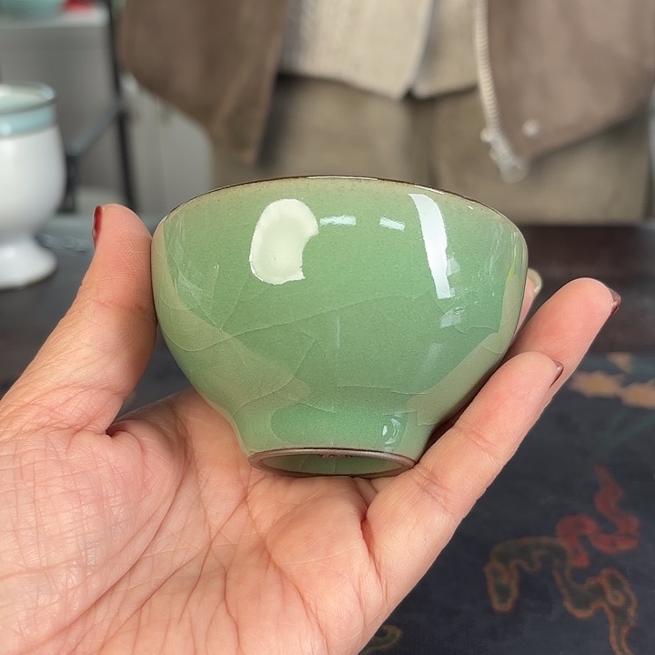 龙泉云间青瓷小米茶器