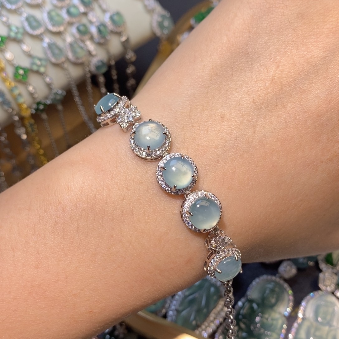 翡翠未镶嵌颈饰天然