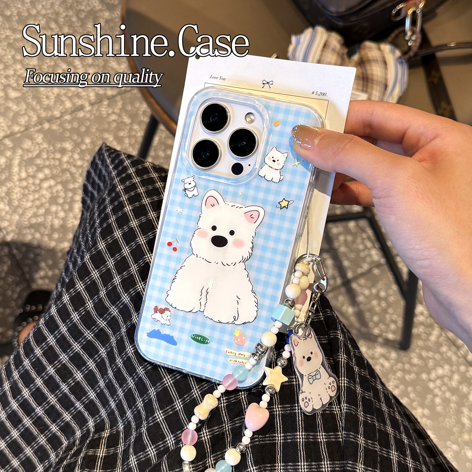 蓝格西高地IMD手机壳适用苹果华为vivo小米oppo女款iphone16/15