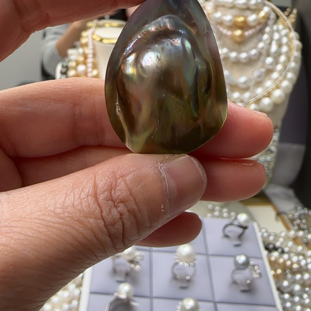 海水珍珠颈饰银S925镶嵌