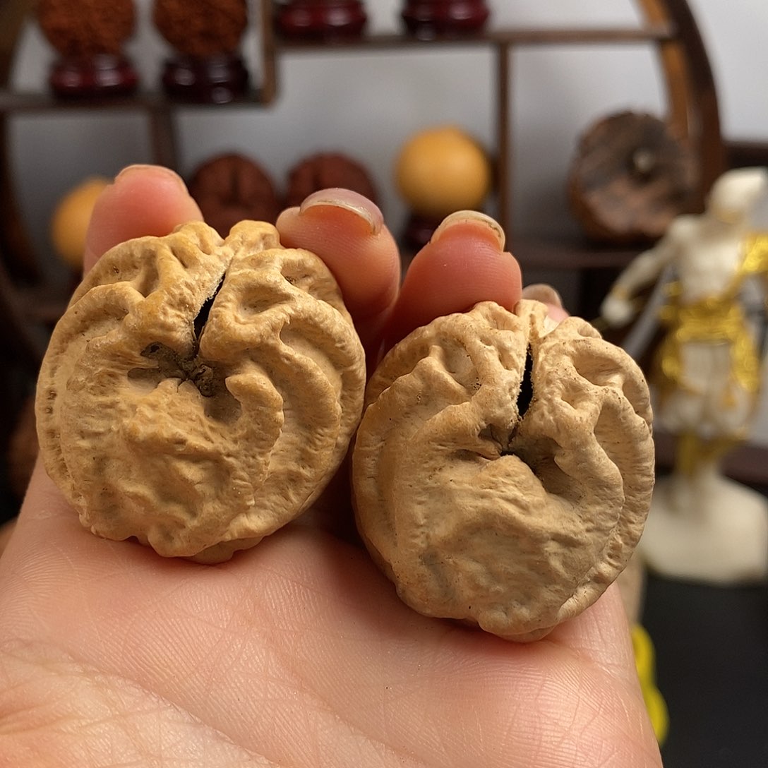 文玩核桃把件鬼脸37