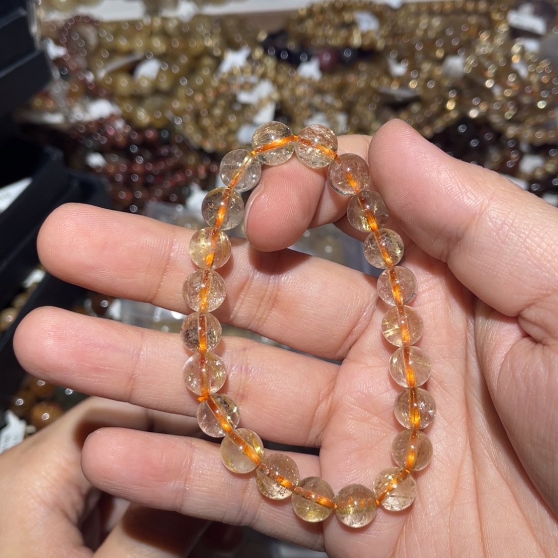 水晶手链未镶嵌爆**珠手链