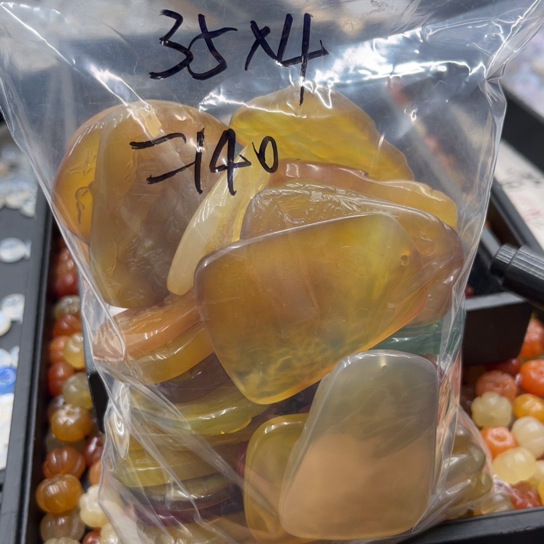 含***予玛瑙/玉髓合金颈饰
