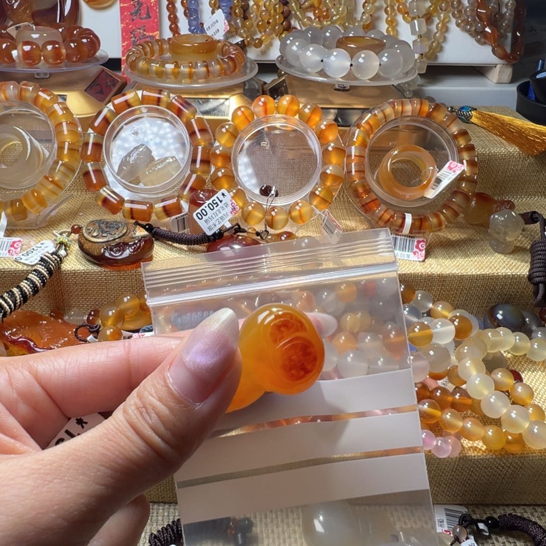 人***意玛瑙/玉髓合金颈饰7