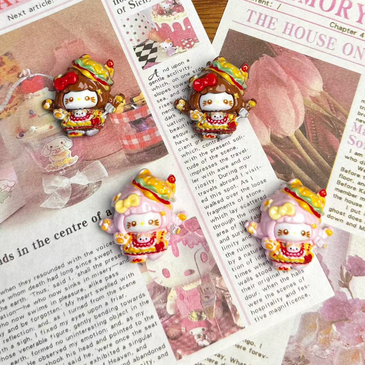 <KT大合集二>定制微缩食玩树脂DIY配件小份装奶油胶钥匙扣