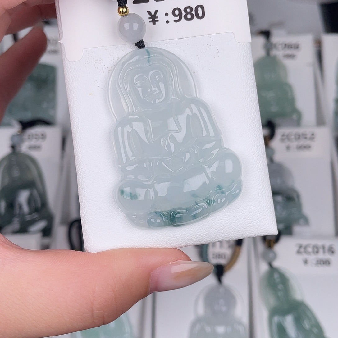 翡翠未镶嵌颈饰zc070