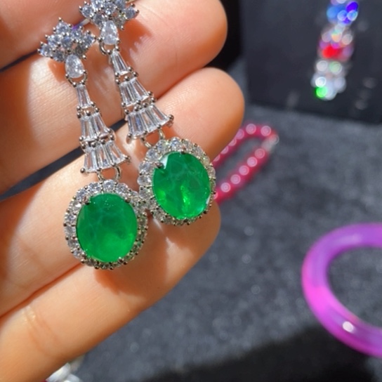 红宝石戒指银S925镶嵌