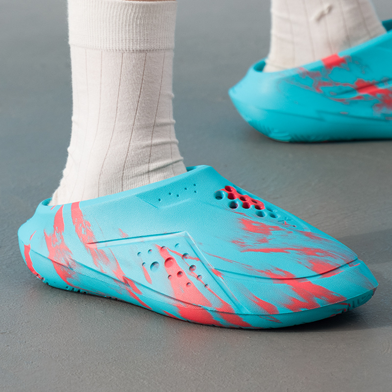 安德玛男女鞋2025新款情侣洞洞鞋包头拖鞋沙滩鞋运动凉拖 3028394