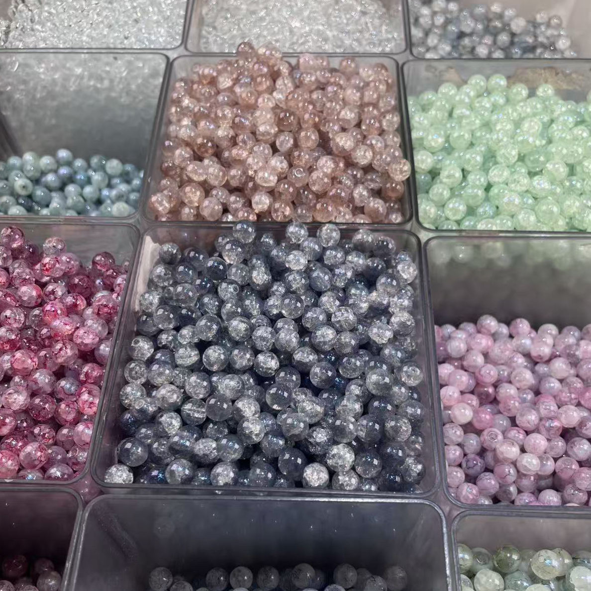 琉璃串珠DIY吊坠手链配件配饰爆裂玉碎手工