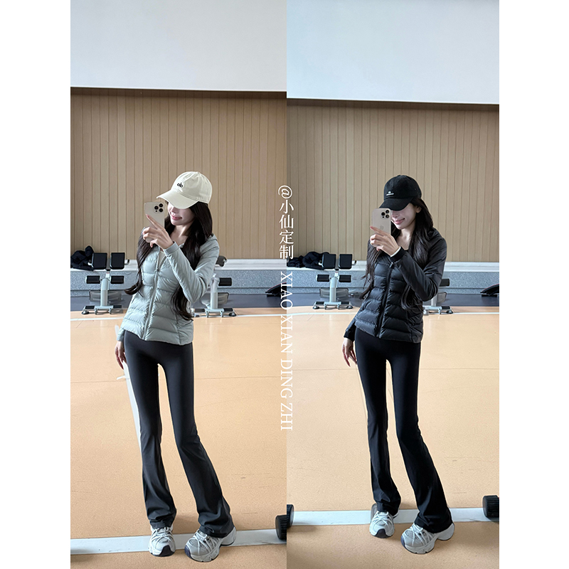 COHITUC/科途瑜伽喇叭裤女高腰显瘦健身微喇裤6051薄绒/5051常规