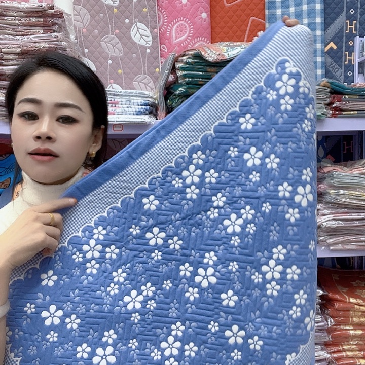 棉蓝色雪花纯棉面料