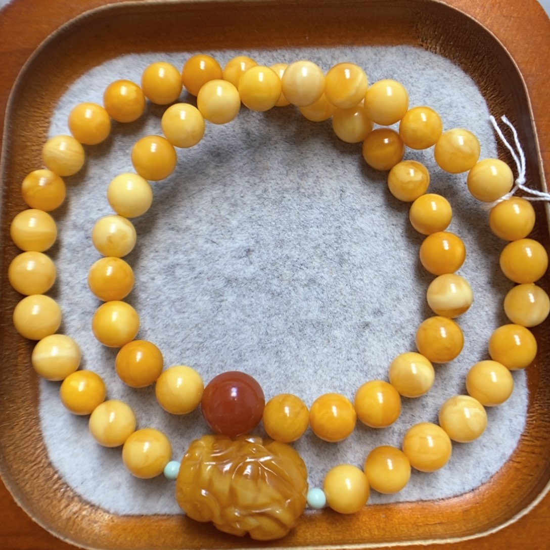 蜜蜡手串未镶嵌蜜蜡