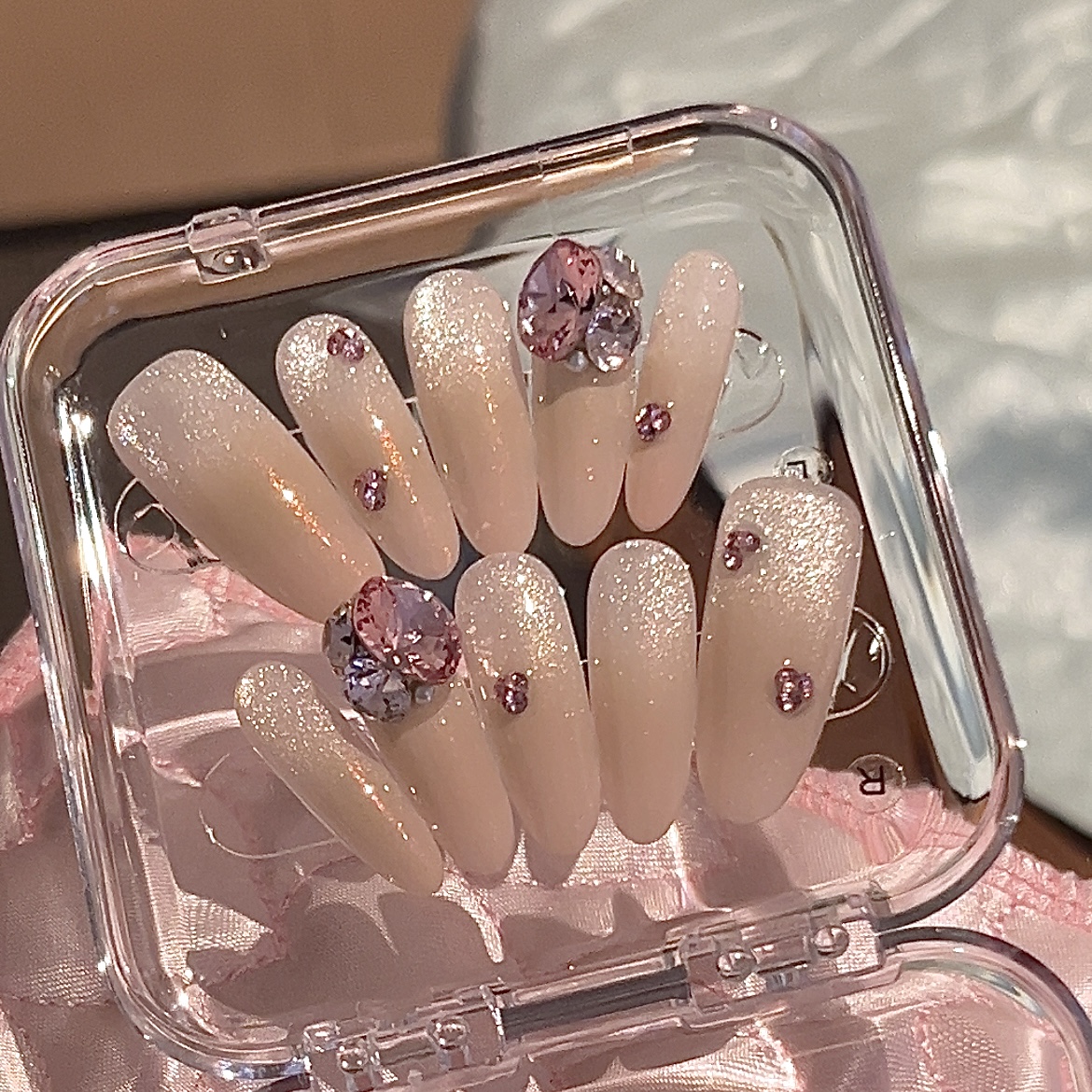 【毛利美甲事务所】无声告白  施华洛温柔简约华子穿戴甲定制