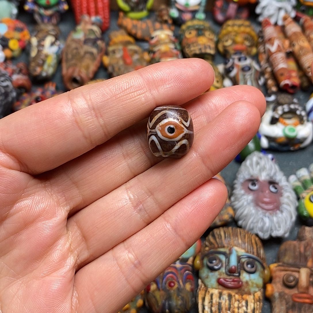 琉璃颈饰眼睛珠单个