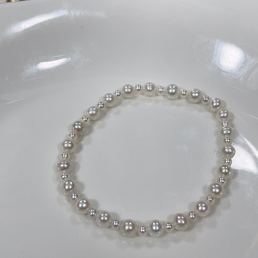 颈饰银S925镶嵌淡水珍珠