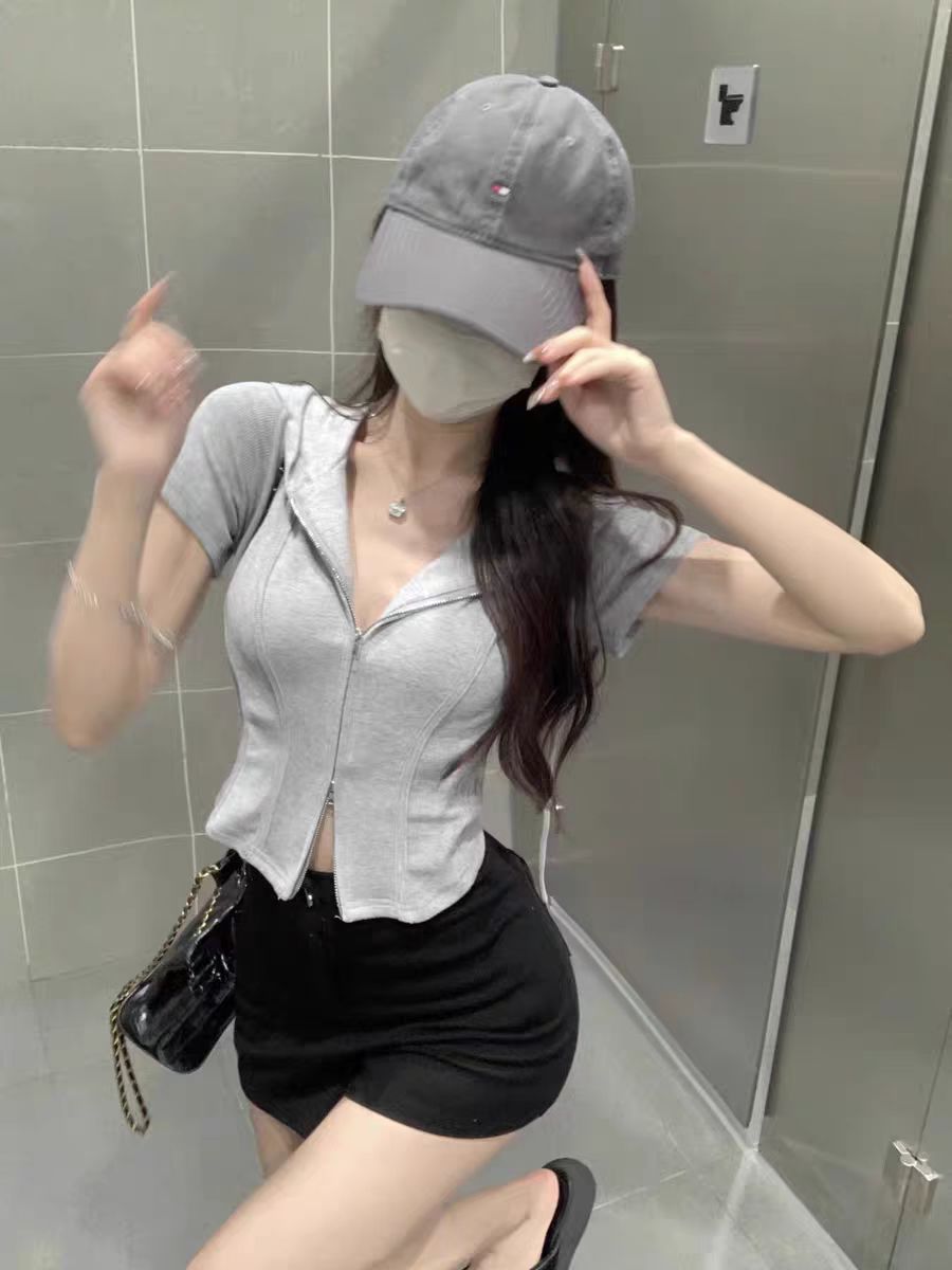 辣妹女装一字领常规款长袖打底衫纯色时尚T恤修身字母螺纹