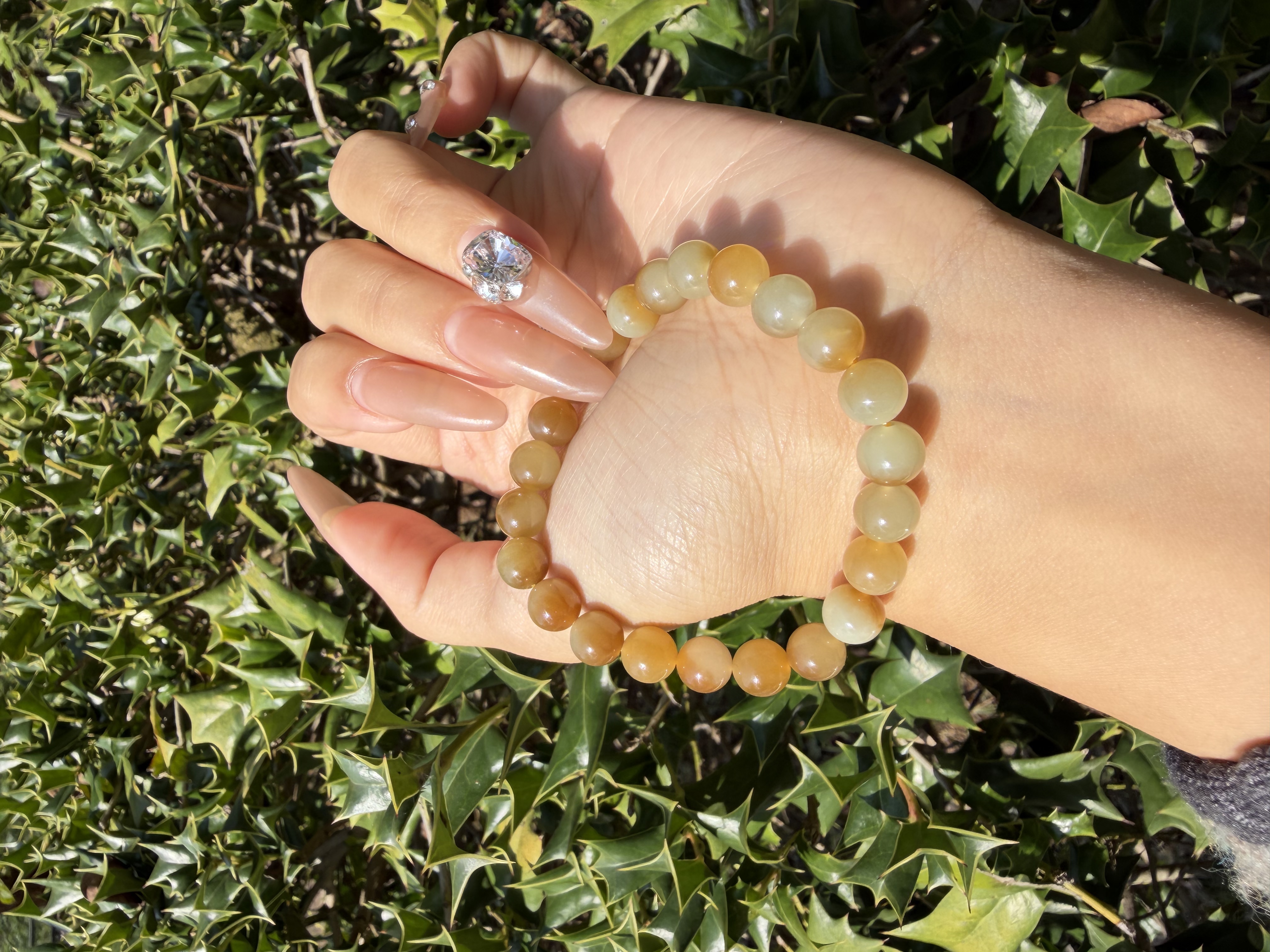 8MM且末糖高品质天然和田玉