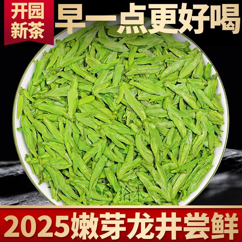 2025年新茶龙井  源头厂家 头春大佛龙井绿茶 豆香型浓香耐泡型