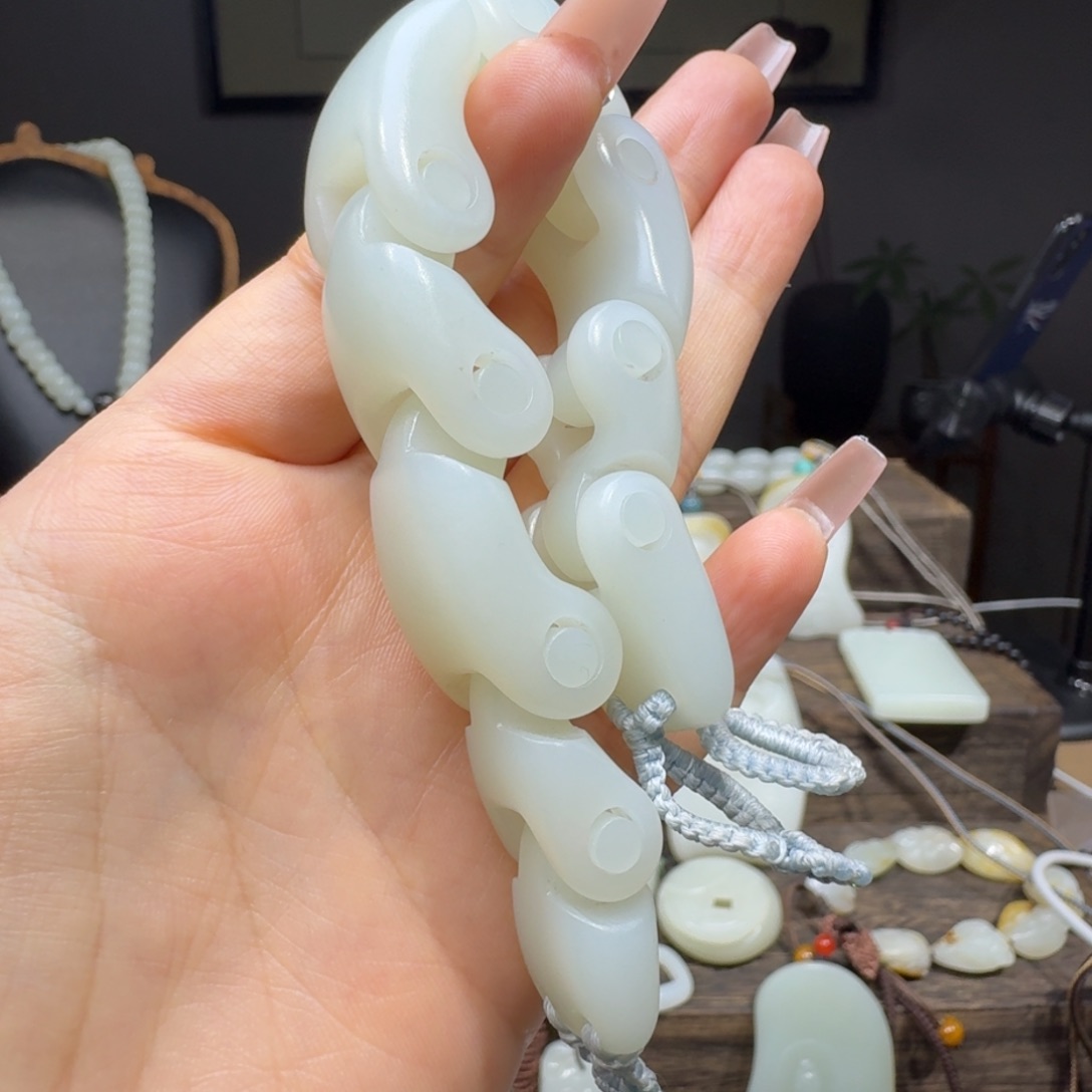 和田玉手串未镶嵌n****w