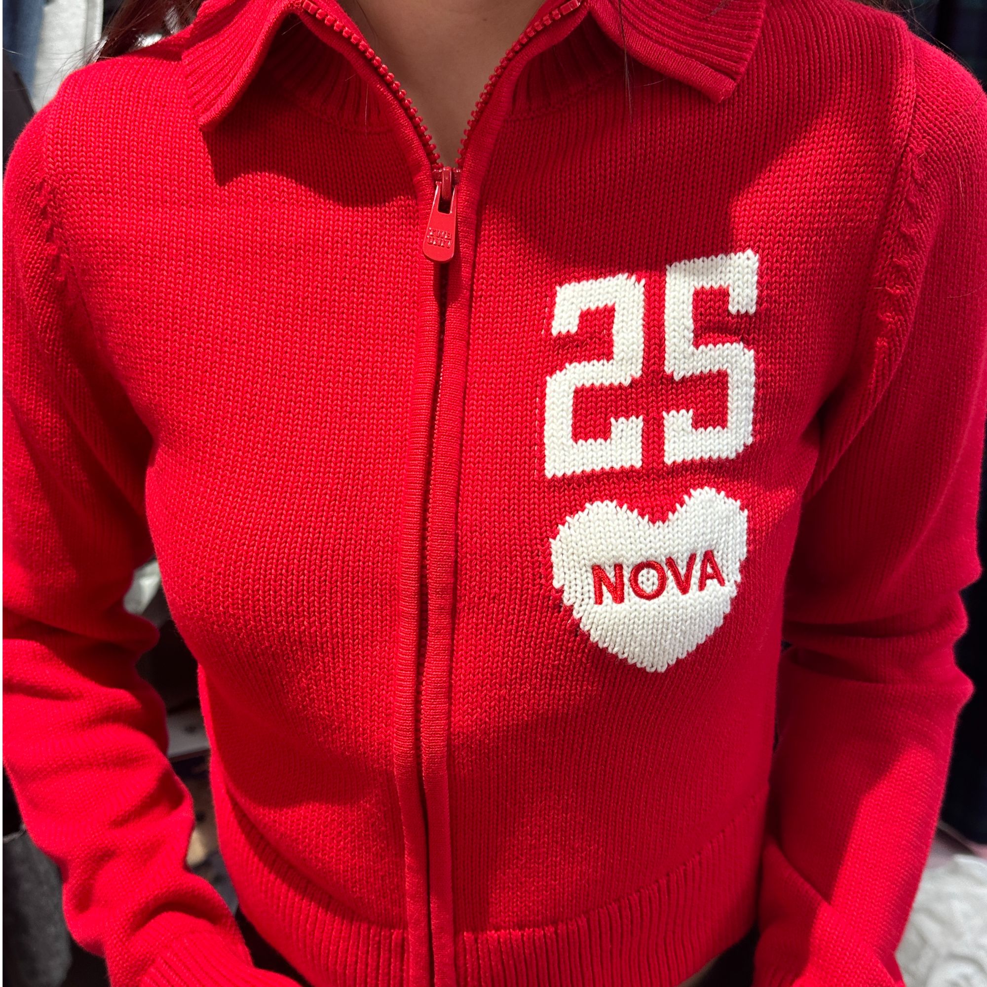 Teenie Weenie春季修身款针织女毛针织衫翻领立领时尚YTCK2611S1B