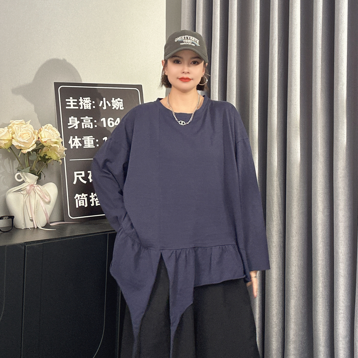 婉倾（花边T）休闲百搭时尚宽松韩版
