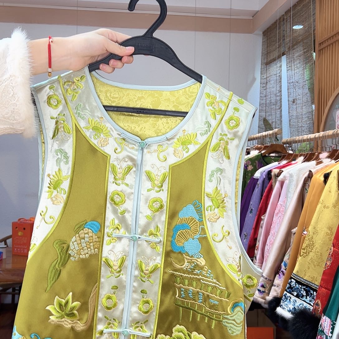 新中式女装满袖马甲