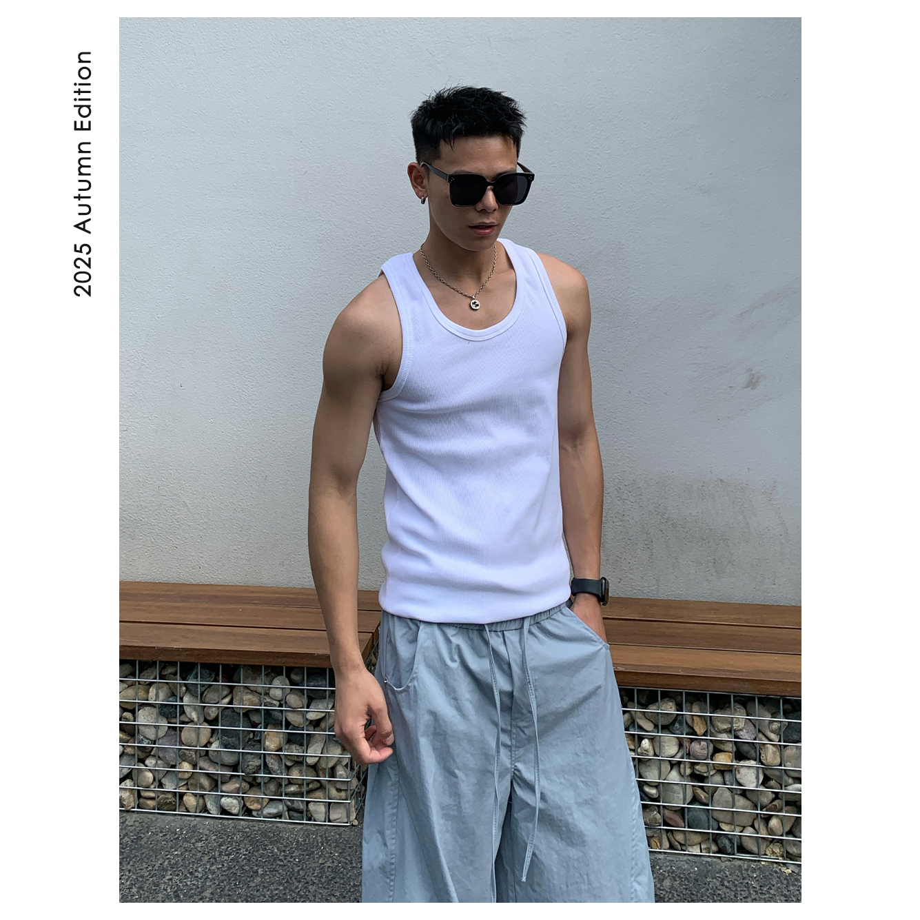ZICHENG 25ss夏季 贴身 塑型 强质感 400g重磅棉男士百搭内搭背心