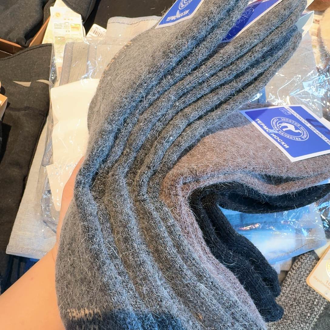 羊剖层皮革5双男袜