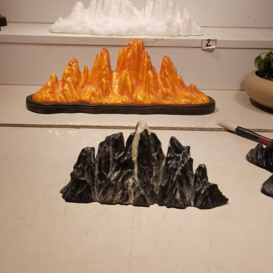 硕***陶其他灵璧石摆件山峰摆件