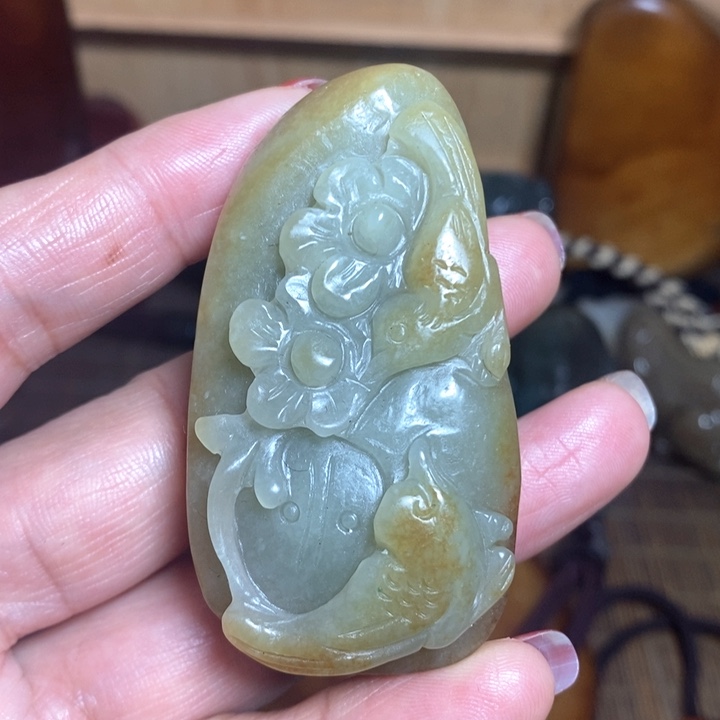 和田玉（糖玉）挂件未镶嵌