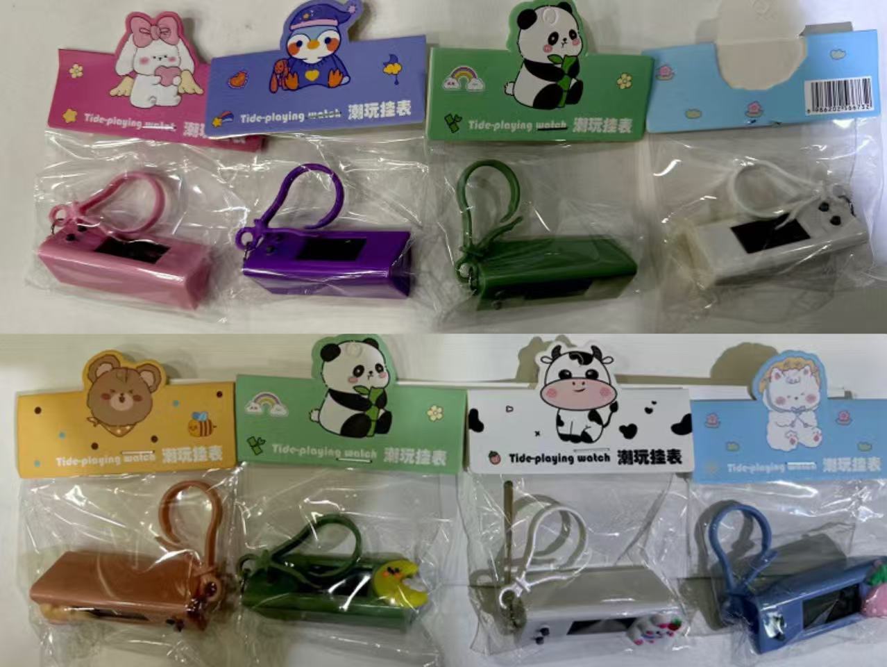 可爱卡通电子表学生考试上课适用桌面迷你便携式挂表