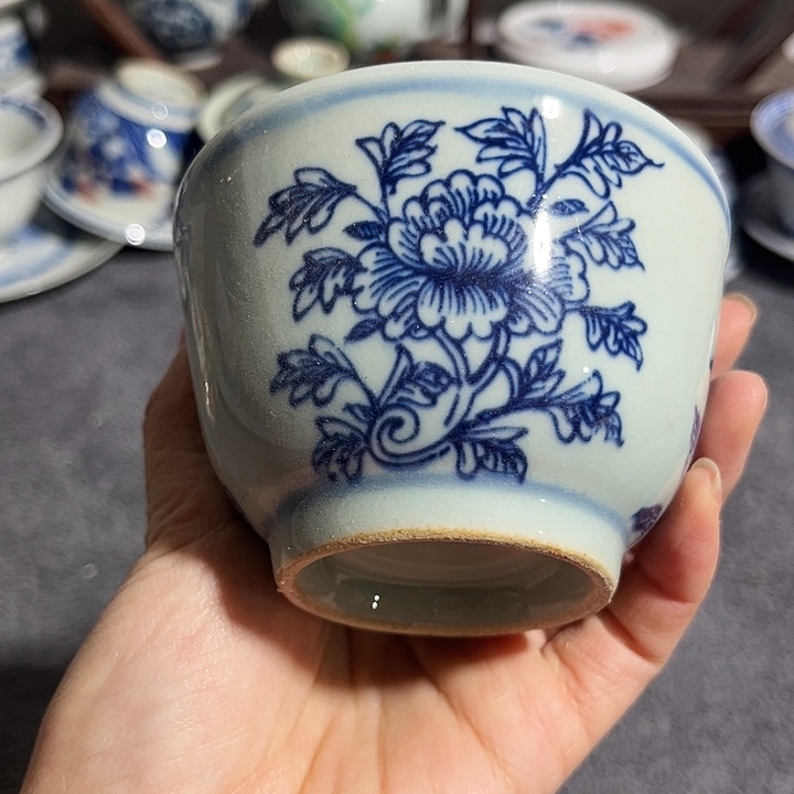 杯景德镇青花主人杯