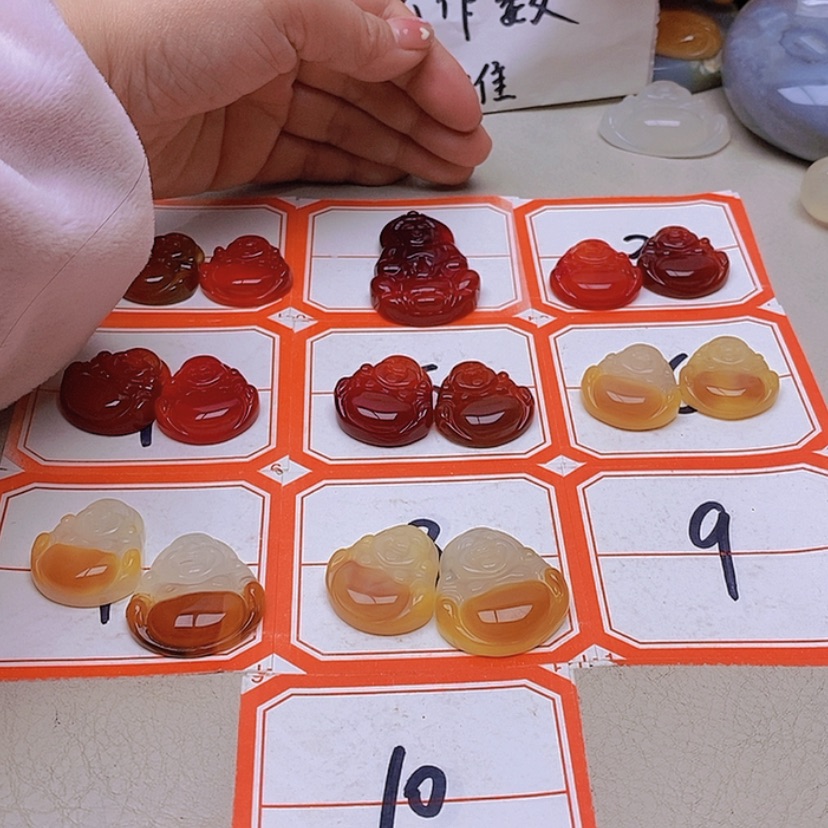 【闪购商品】未镶嵌玛瑙/玉髓珠宝半成品晴****)