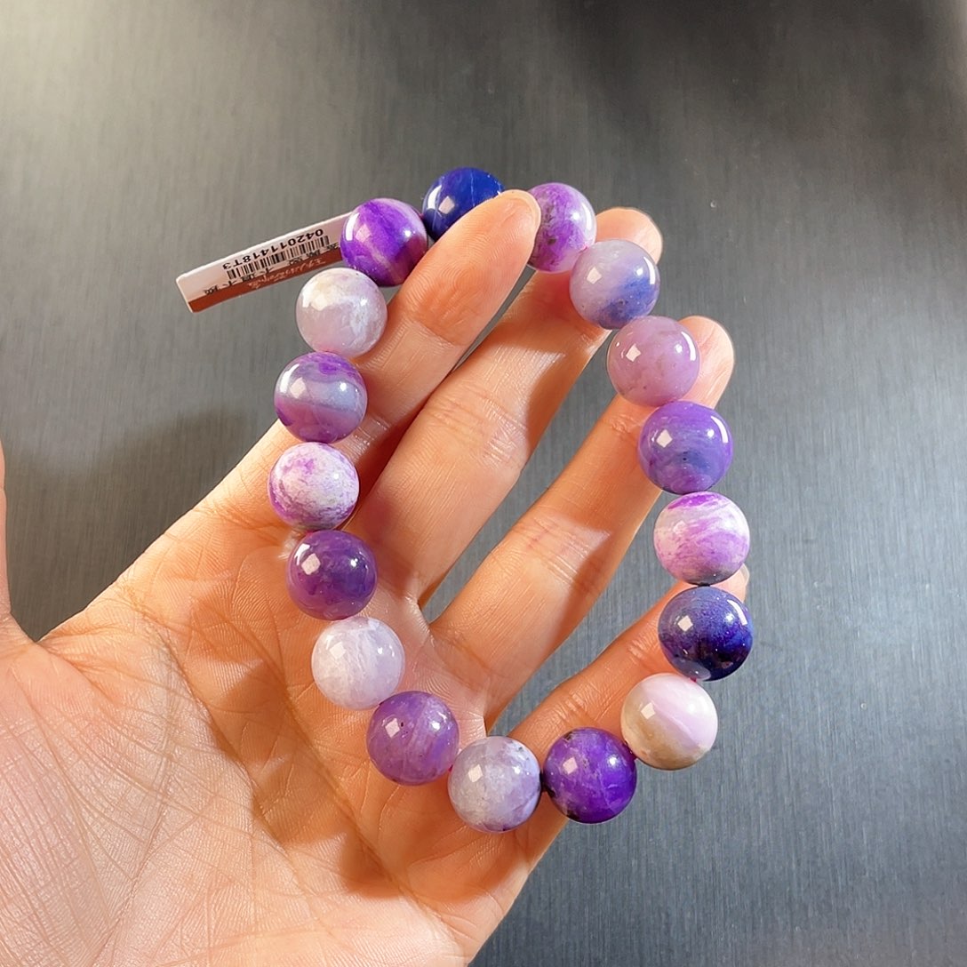 未镶嵌苏纪石（舒俱来）南非舒俱来老矿料手串