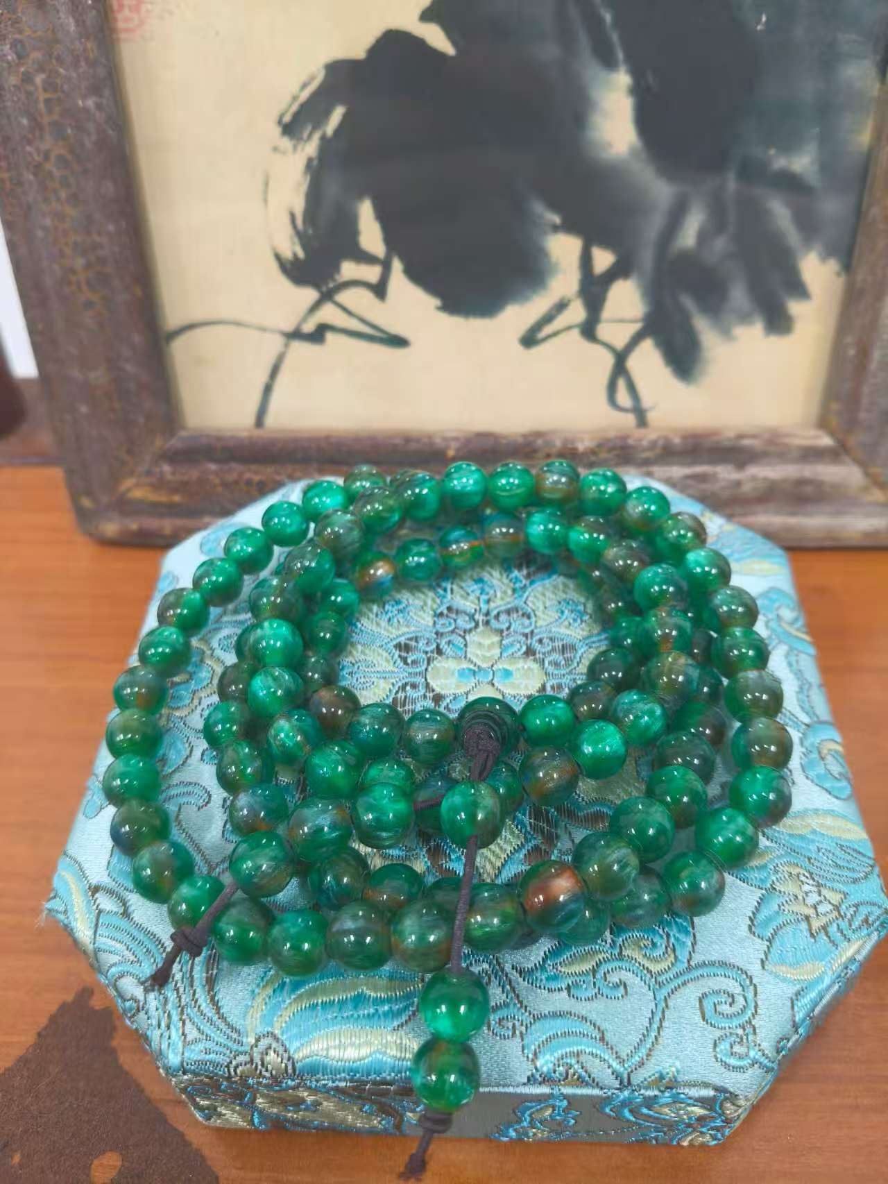 捌国风复古绿长链