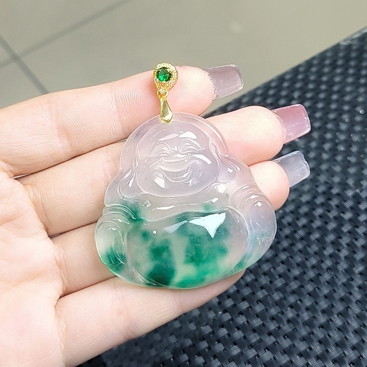 （聚宝严选）D031冰飘蓝大佛公吊坠精致气质妈妈款时尚精美