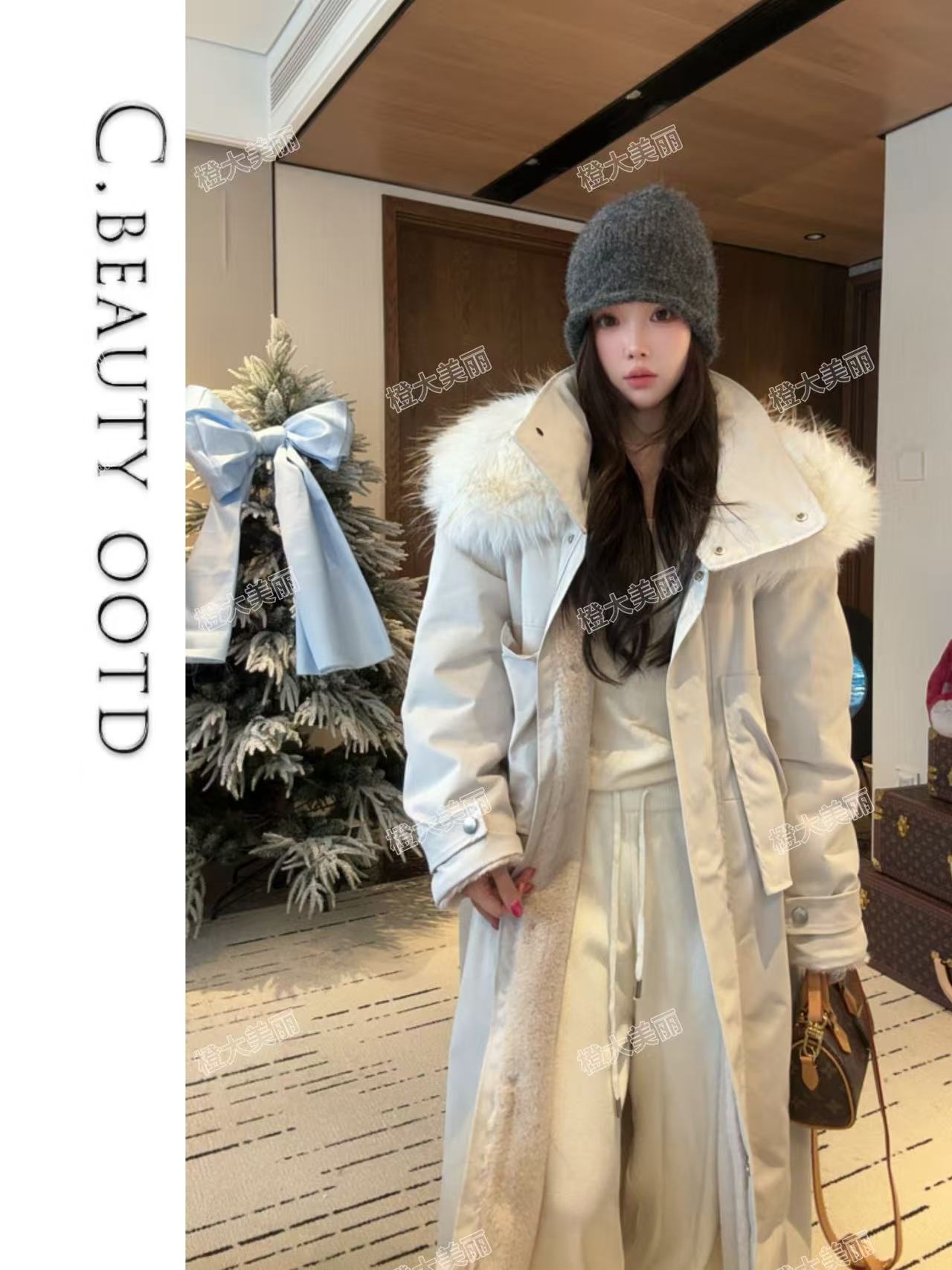 2025冬季定制年度战袍韩系立领厚款派克服网红秋冬女装洋气韩系